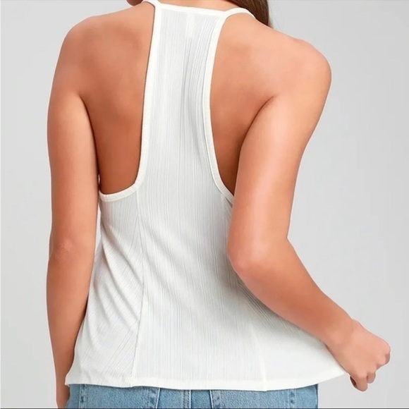 Intimately Free People White Slinky Slink Racerback Top NWT - Picture 3 of 12